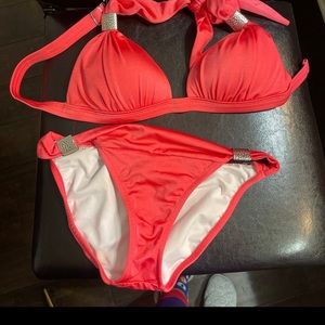 Venus watermelon colored women’s push up bikini